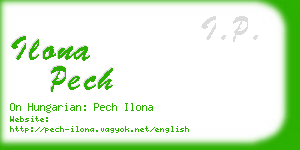 ilona pech business card